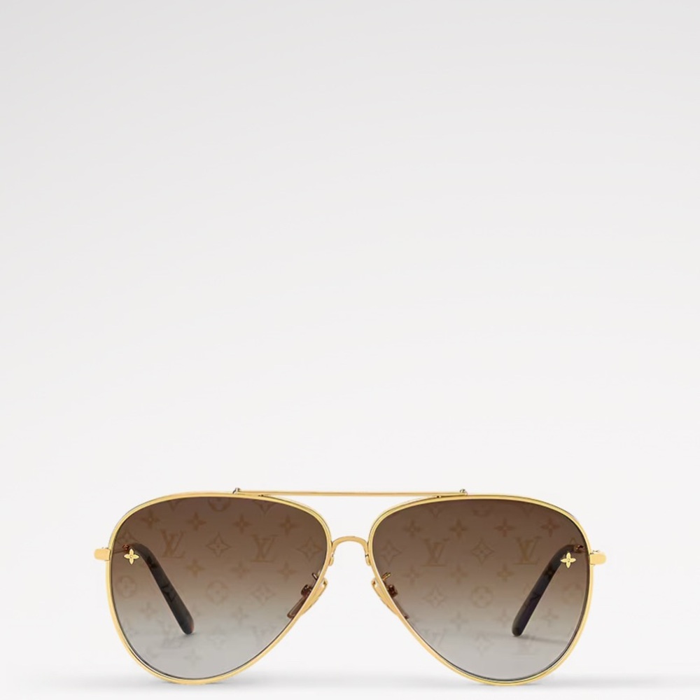 Louis Vuitton Gold Aviator Sunglasses